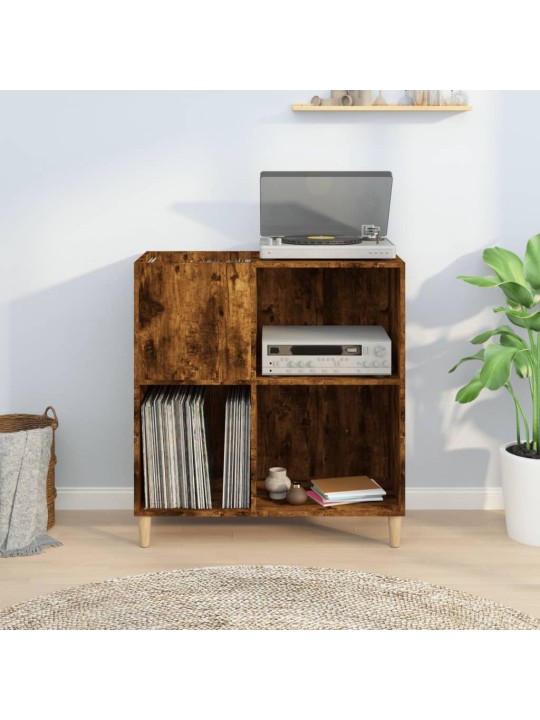 Skříňka na LP desky kouřový dub 84,5x38x89 cm kompozitní dřevo