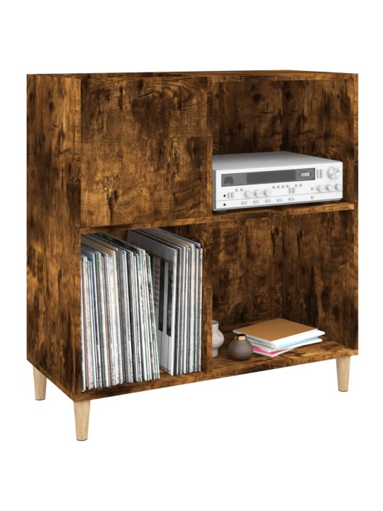 Skříňka na LP desky kouřový dub 84,5x38x89 cm kompozitní dřevo