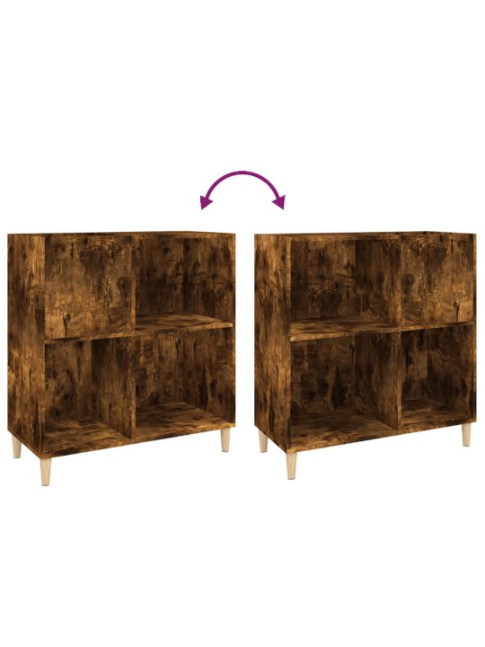 Skříňka na LP desky kouřový dub 84,5x38x89 cm kompozitní dřevo