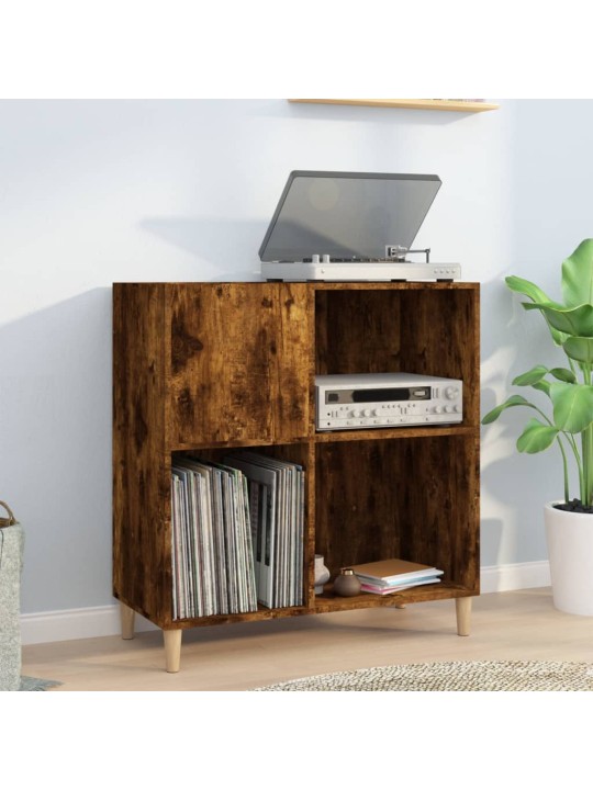 Skříňka na LP desky kouřový dub 84,5x38x89 cm kompozitní dřevo