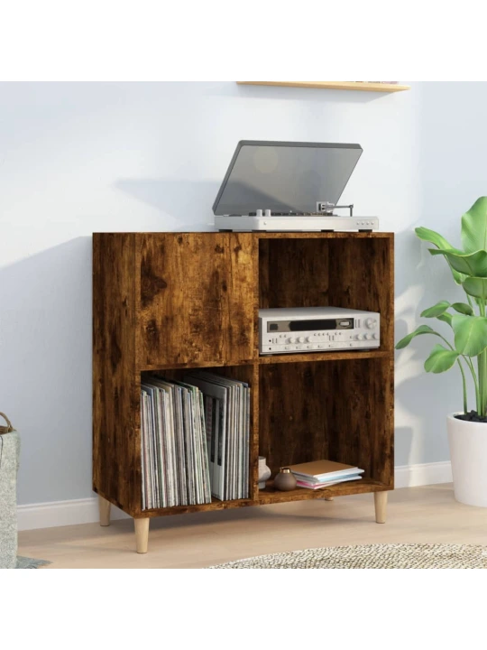 Skříňka na LP desky kouřový dub 84,5x38x89 cm kompozitní dřevo