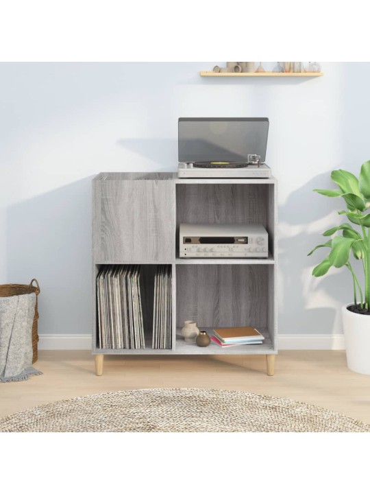 Skříňka na LP desky šedá sonoma 84,5x38x89 cm kompozitní dřevo