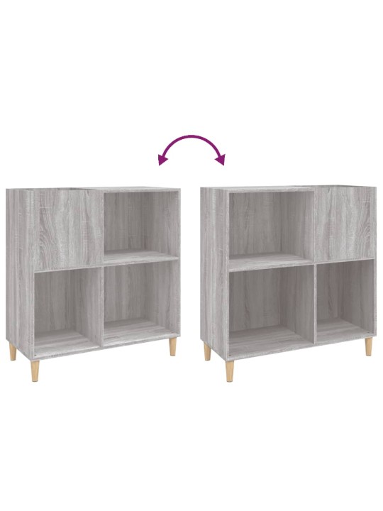 Skříňka na LP desky šedá sonoma 84,5x38x89 cm kompozitní dřevo