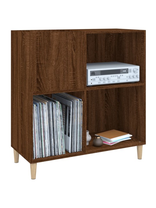 Skříňka na LP desky hnědý dub 84,5x38x89 cm kompozitní dřevo