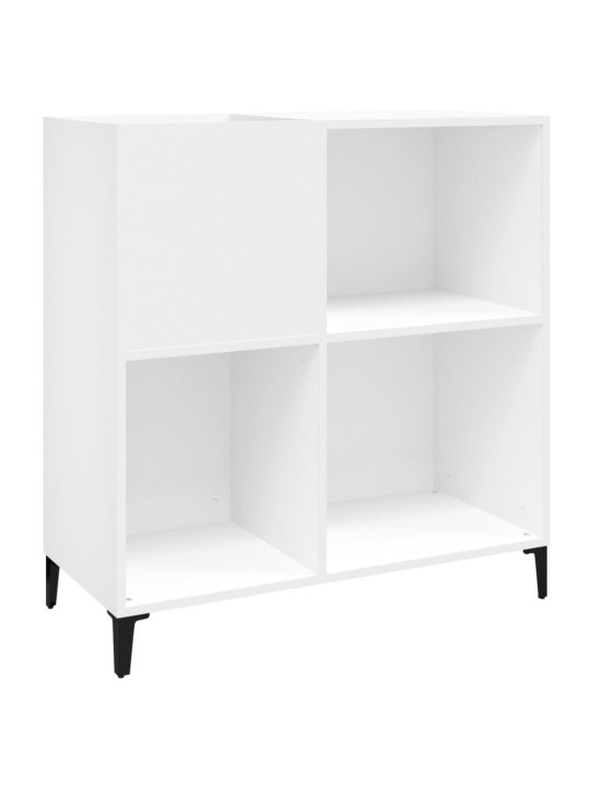 Skříňka na LP desky bílá 84,5 x 38 x 89 cm kompozitní dřevo