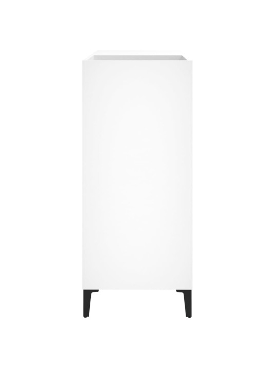 Skříňka na LP desky bílá 84,5 x 38 x 89 cm kompozitní dřevo