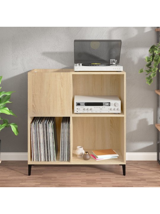 Skříňka na LP desky dub sonoma 84,5x38x89 cm kompozitní dřevo