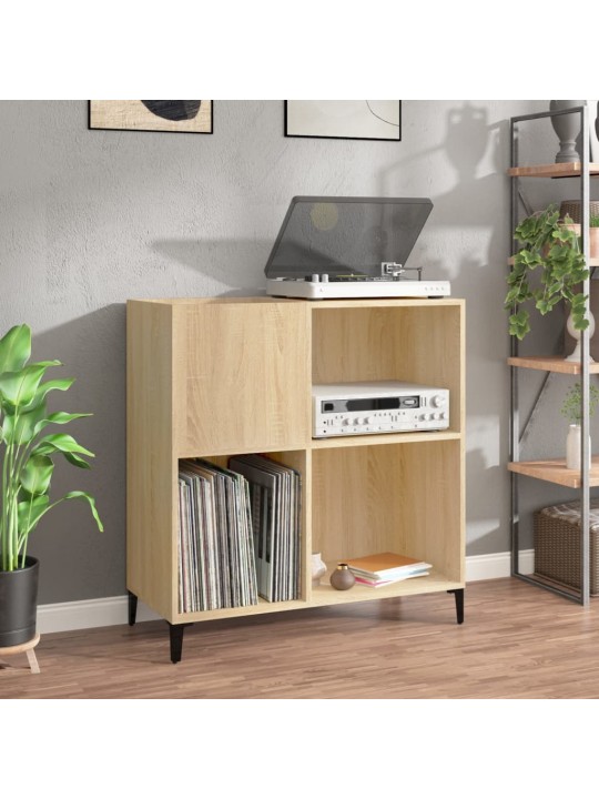Skříňka na LP desky dub sonoma 84,5x38x89 cm kompozitní dřevo