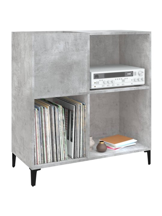 Skříňka na LP desky betonově šedá 84,5x38x89cm kompozitní dřevo