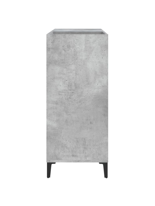 Skříňka na LP desky betonově šedá 84,5x38x89cm kompozitní dřevo