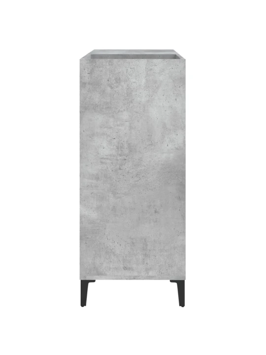 Skříňka na LP desky betonově šedá 84,5x38x89cm kompozitní dřevo