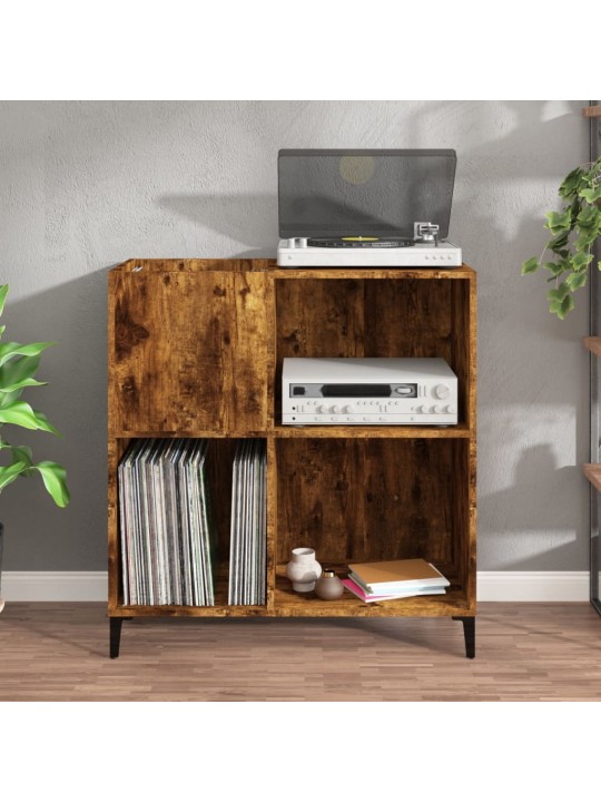 Skříňka na LP desky kouřový dub 84,5x38x89 cm kompozitní dřevo