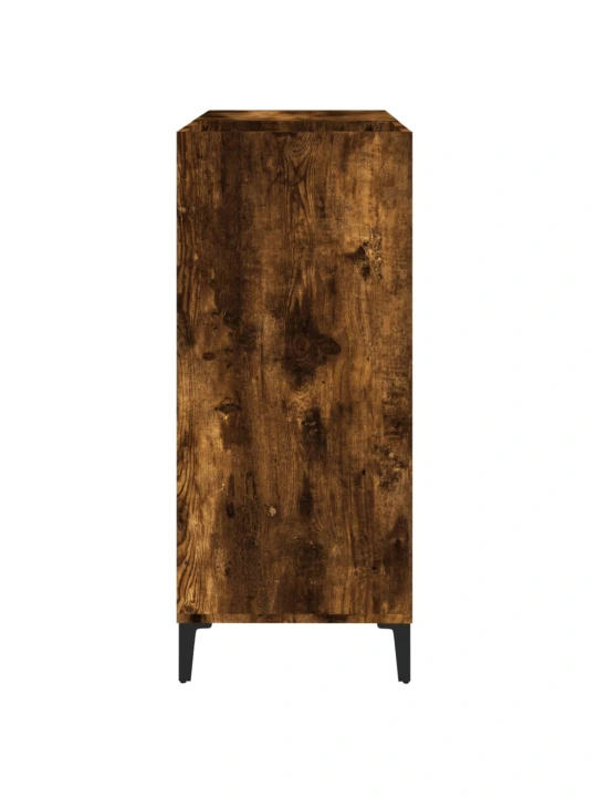 Skříňka na LP desky kouřový dub 84,5x38x89 cm kompozitní dřevo