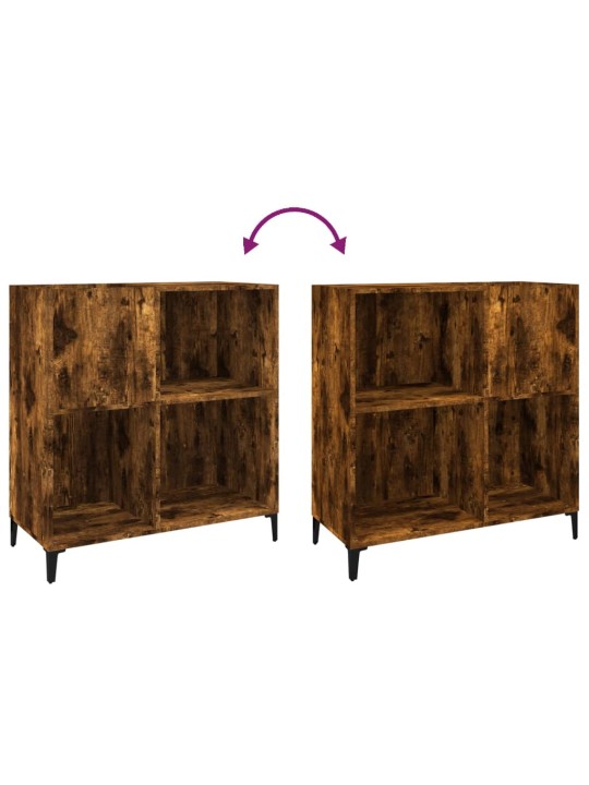 Skříňka na LP desky kouřový dub 84,5x38x89 cm kompozitní dřevo