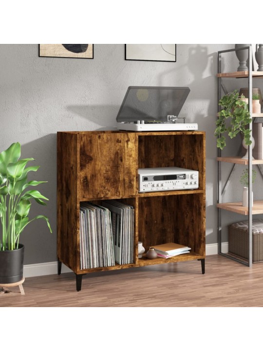 Skříňka na LP desky kouřový dub 84,5x38x89 cm kompozitní dřevo