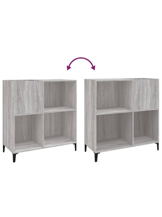 Skříňka na LP desky šedá sonoma 84,5x38x89 cm kompozitní dřevo