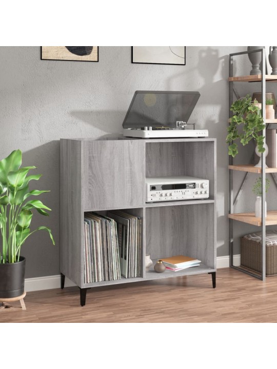Skříňka na LP desky šedá sonoma 84,5x38x89 cm kompozitní dřevo