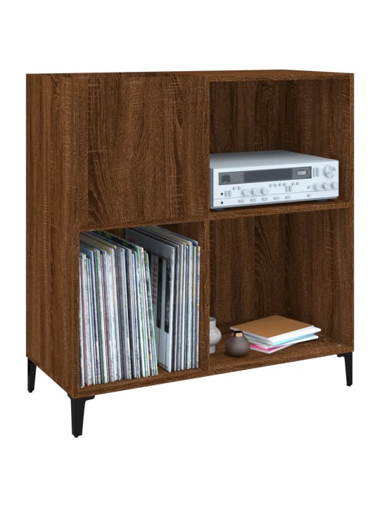 Skříňka na LP desky hnědý dub 84,5x38x89 cm kompozitní dřevo