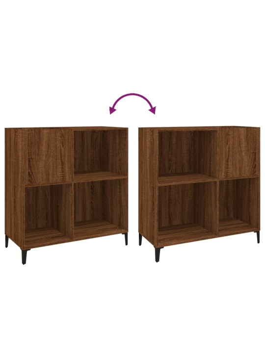 Skříňka na LP desky hnědý dub 84,5x38x89 cm kompozitní dřevo