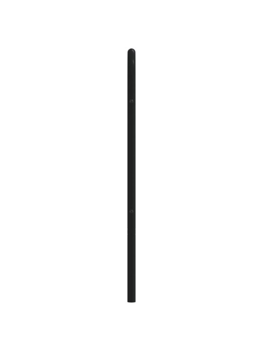 Kovové čelo postele černé 100 cm