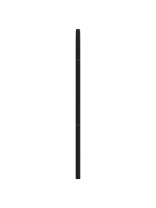 Kovové čelo postele černé 160 cm