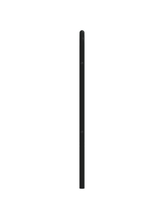 Kovové čelo postele černé 200 cm