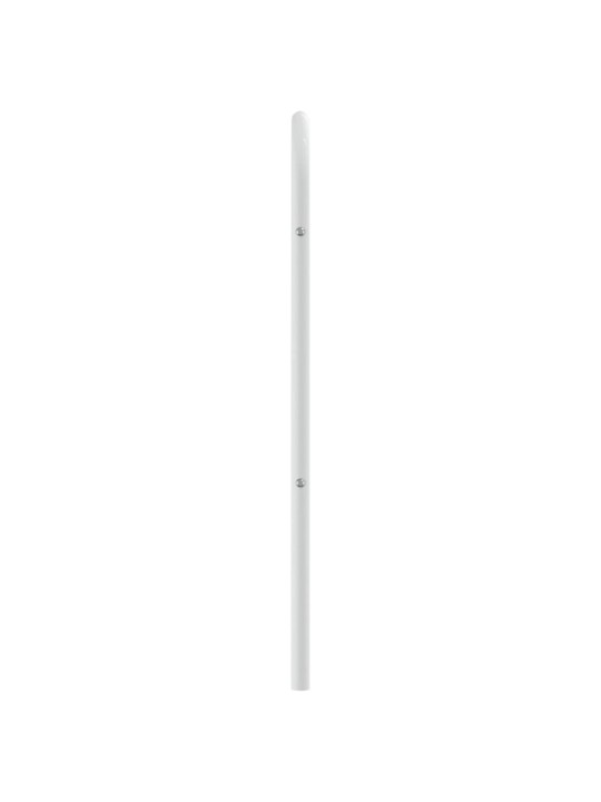Kovové čelo postele bílé 90 cm