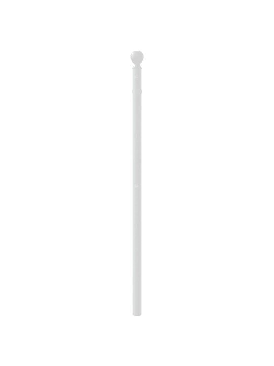 Kovové čelo postele bílé 90 cm
