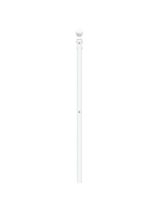 Kovové čelo postele bílé 90 cm
