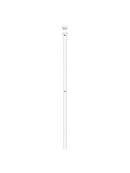 Kovové čelo postele bílé 120 cm