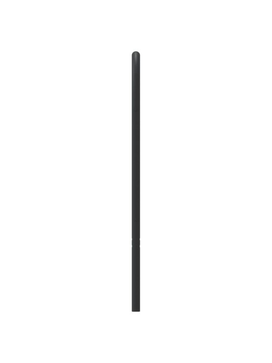 Kovové čelo postele černé 193 cm
