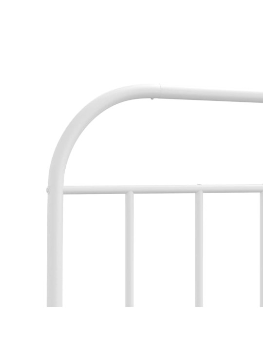 Kovové čelo postele bílé 90 cm