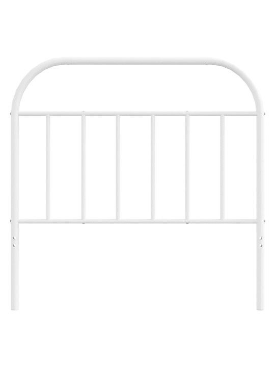 Kovové čelo postele bílé 100 cm