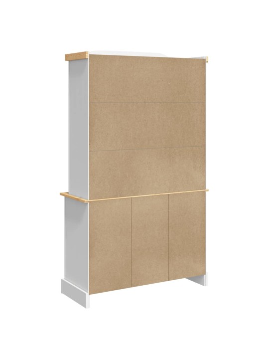 Kredenc Corona bílý 112 x 43 x 196 cm masivní mexická borovice