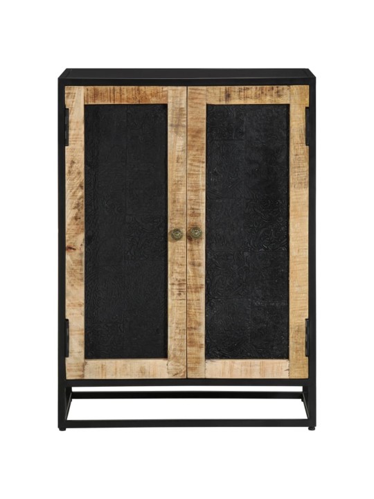 Příborník se 2 dvířky 55x35x75 cm masivní mangovník a železo