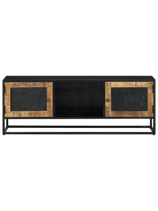 Tv skříňka 110 x 30 x 40 cm masivní mangovníkové dřevo a železo
