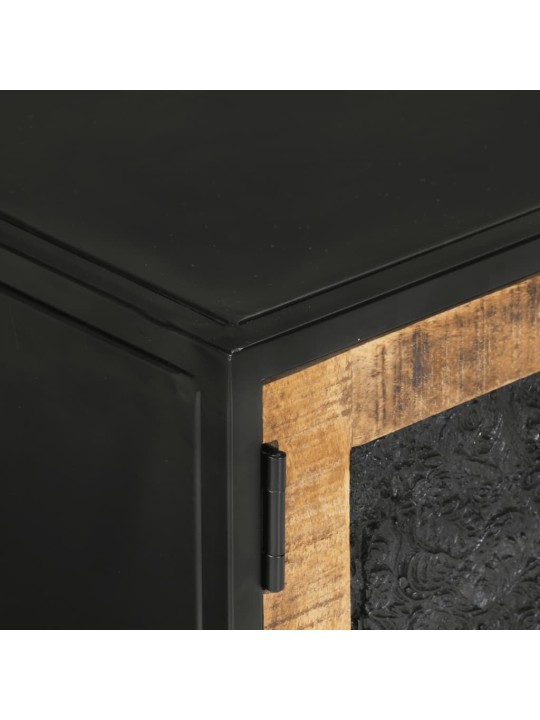 Tv skříňka 110 x 30 x 40 cm masivní mangovníkové dřevo a železo