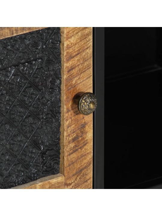 Tv skříňka 110 x 30 x 40 cm masivní mangovníkové dřevo a železo