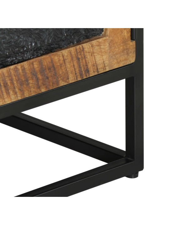 Tv skříňka 110 x 30 x 40 cm masivní mangovníkové dřevo a železo