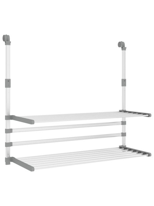 Sušák na prádlo na balkon 89 x 25 x (60–95) cm hliník