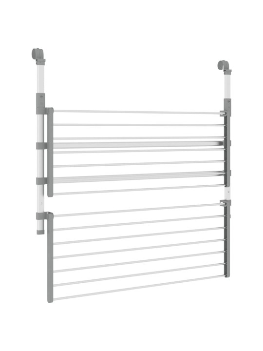 Sušák na prádlo na balkon 89 x 25 x (60–95) cm hliník