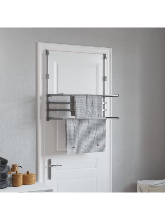 Sušák na prádlo na balkon 89 x 25 x (60–95) cm hliník