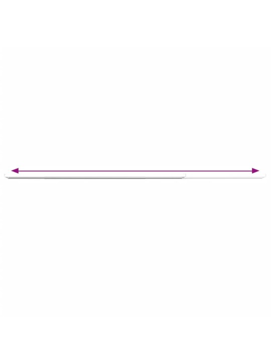 Tyče na závěsy 2 ks bílé a stříbrné 90–130 cm hliník