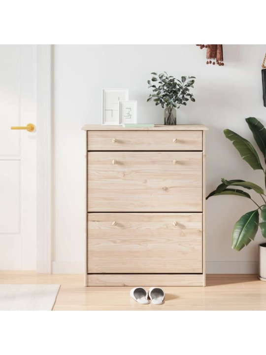 Botník ALTA 77 x 35 x 96 cm masivní borové dřevo
