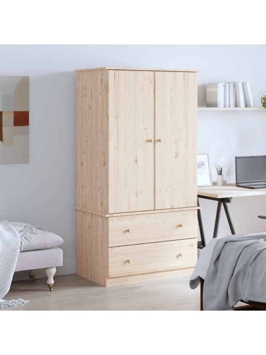 Šatní skříň ALTA 90 x 55 x 170 cm masivní borové dřevo