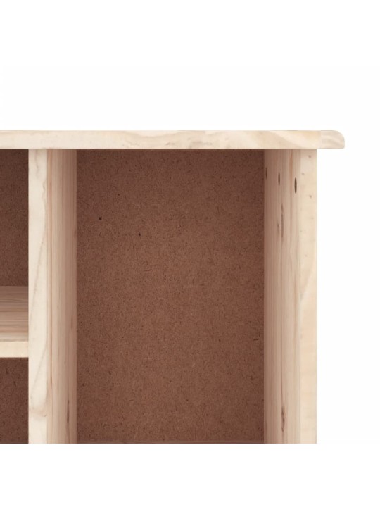 Lavice s botníkem ALTA 100 x 35 x 45 cm masivní borové dřevo