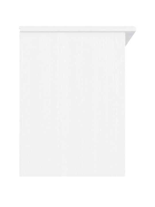 Lavice s botníkem ALTA bílá 100x35x45 cm masivní borové dřevo