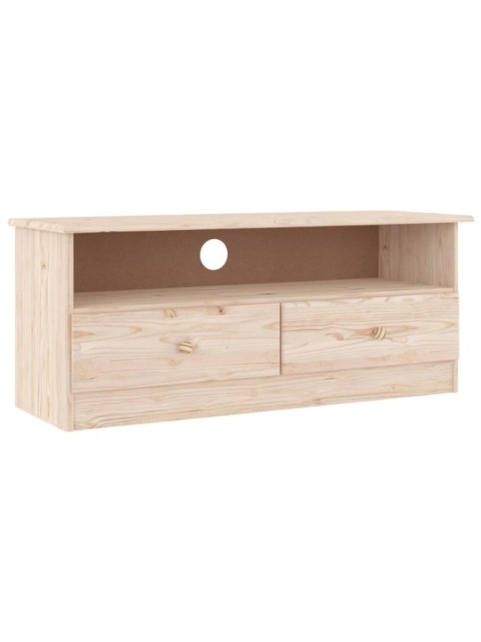 TV skříňka se zásuvkami ALTA 100x35x41 cm masivní borové dřevo