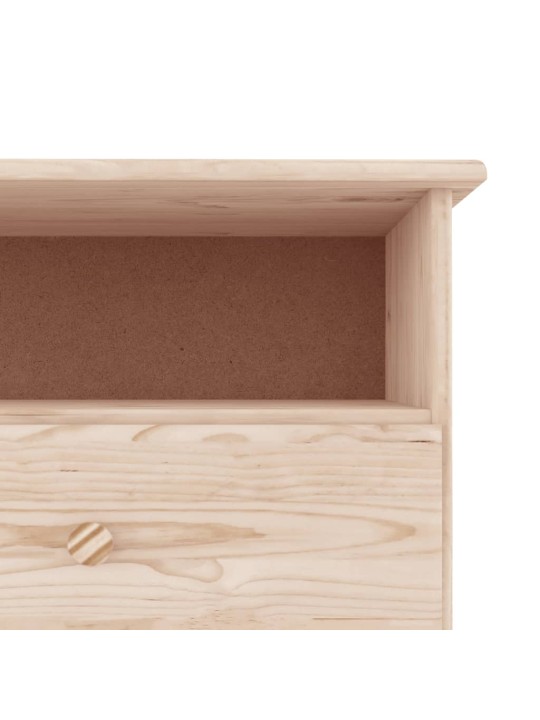 TV skříňka se zásuvkami ALTA 100x35x41 cm masivní borové dřevo