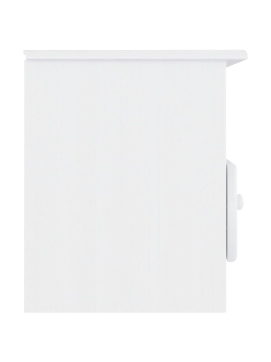 TV skříňka se zásuvkami ALTA bílá 100x35x41 cm masivní borovice